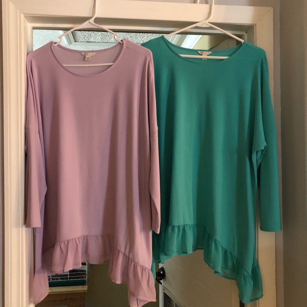 2 Cato’s 18/20W Shirts